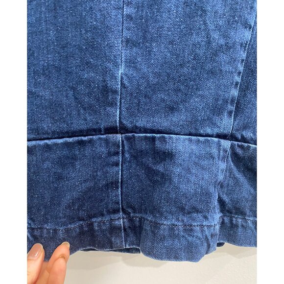 Ilana Kohn | Indigo Denim Cropped Jacket/Top π β Size L - Picture 4 of 12